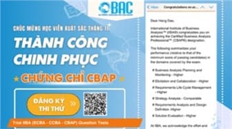 Hành trình CBAP - Bí quyết thành công của chị Hằng tại BAC
