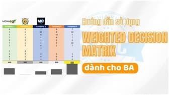 Hướng dẫn sử dụng Weighted Decision Matrix dành cho BA